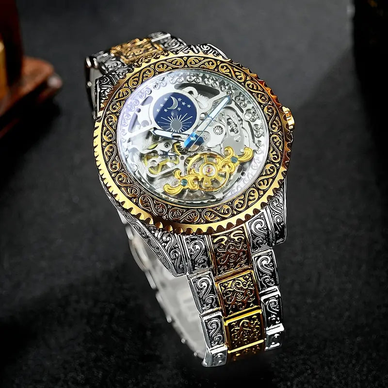 T-WINNER Luxury Vintage Skeleton Watch