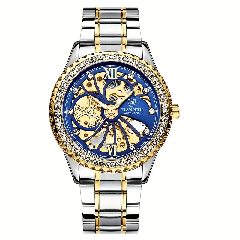 Luxury High-End Diamond-Studded Mechanical Watch for Men